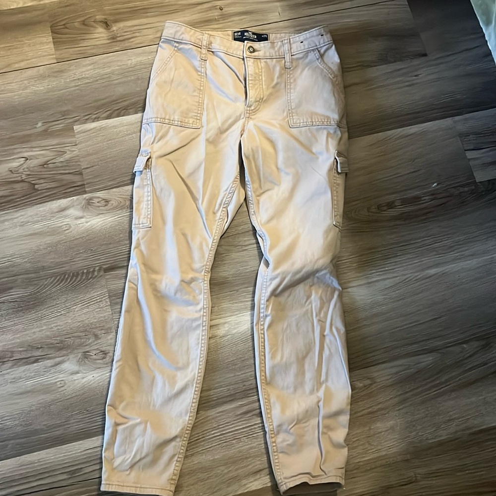 Light brown skinny cargo pants